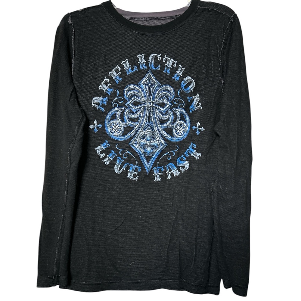 Affliction thermal gray and black - Picture 5 of 6